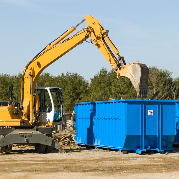 what are the rental fees for a residential dumpster in Yolyn